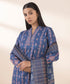 Unstitched Women's Printed Lawn Blue 3 Piece Suit
